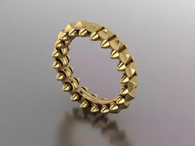 Heart Texture Band Ring  3D Printable Jewelry Model