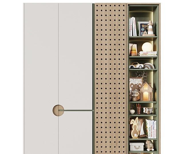 10 Wardrobe Set Combo Furniture for Interior Design 3D Models 3D model_10