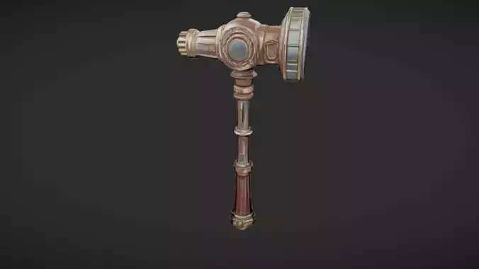 steampunk-style hammer