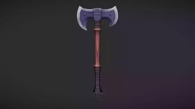 Double-headed battle axe