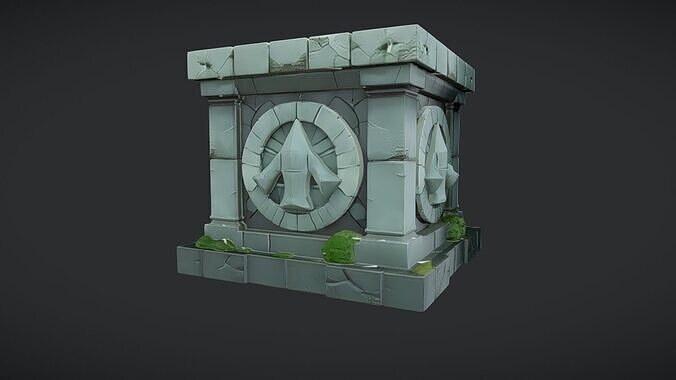 ancient stone altar 3D model
