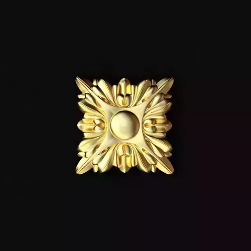 Central decor ornament for furniture