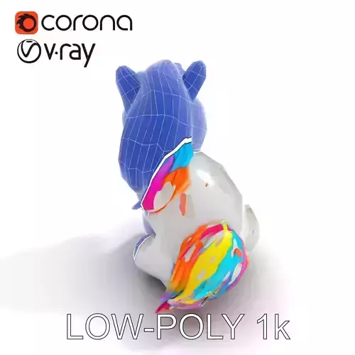 Cute Unicorn Plushie D Model Pack