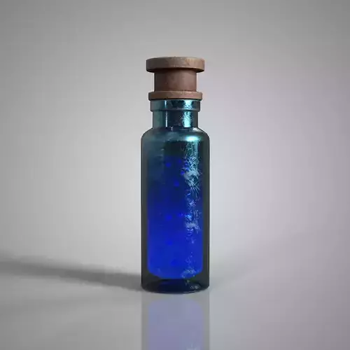 Fantasy Mana Potion Game Ready 3D Asset PBR Low-poly 3D model