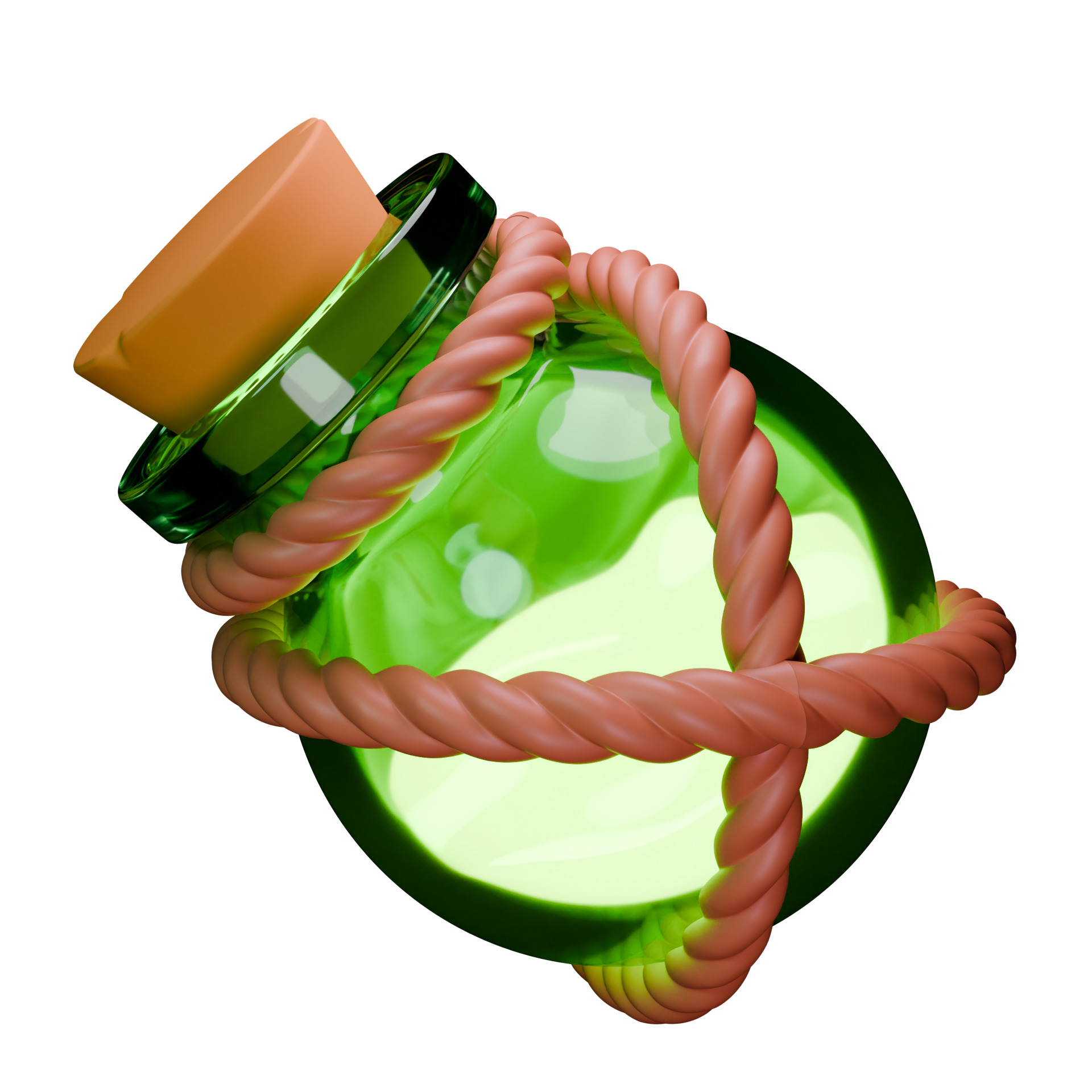 Potion Bottle 3D model_2