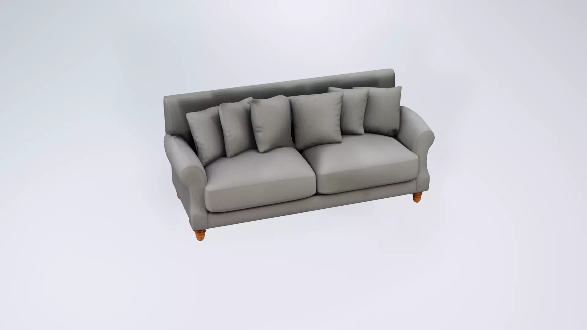 Low Poly Standard Sofa - Static Model 3D model_0