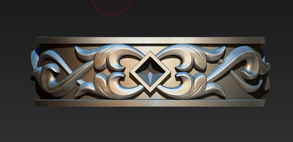 Wedding Ring 3D print model_2