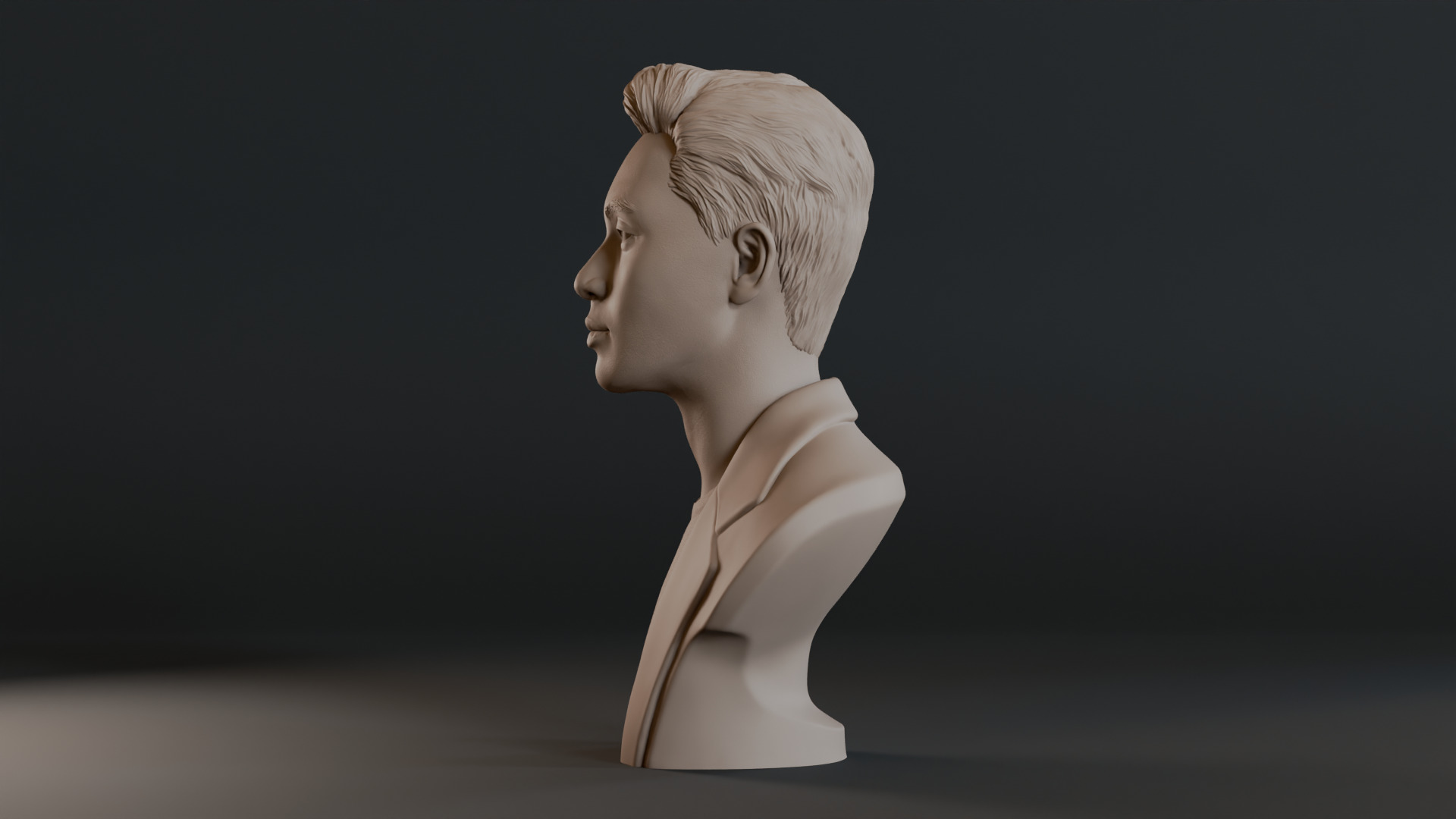 Park Seo Joon Bust Sculpture 3D print model_10