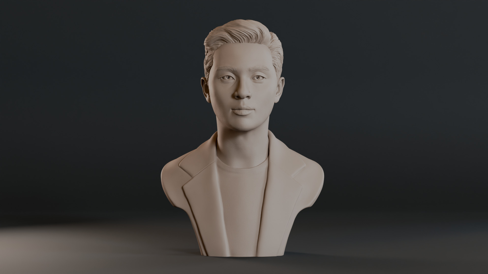 Park Seo Joon Bust Sculpture 3D print model_1