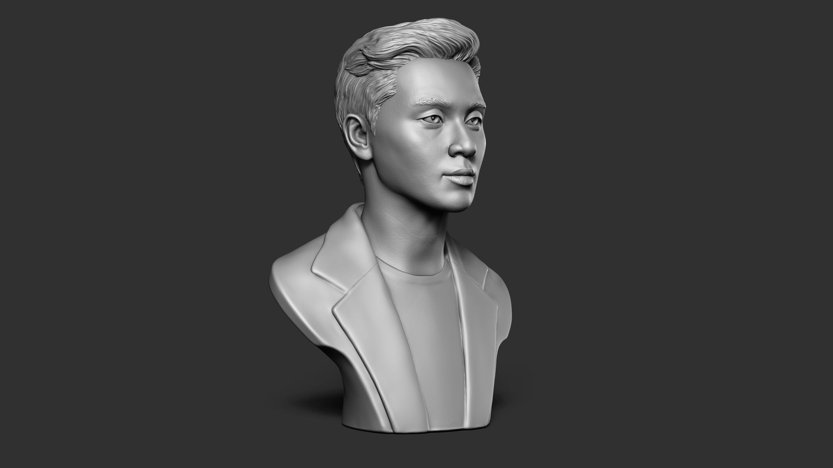 Park Seo Joon Bust Sculpture 3D print model_18