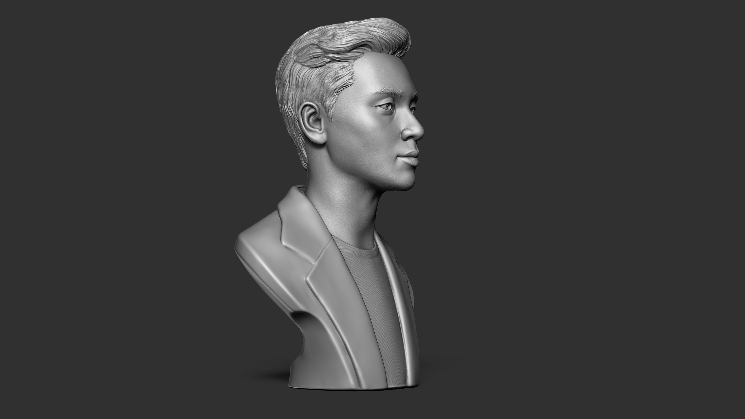Park Seo Joon Bust Sculpture 3D print model_17