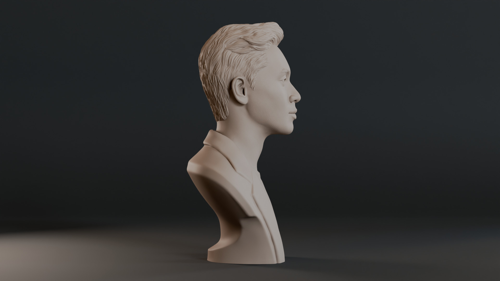 Park Seo Joon Bust Sculpture 3D print model_4