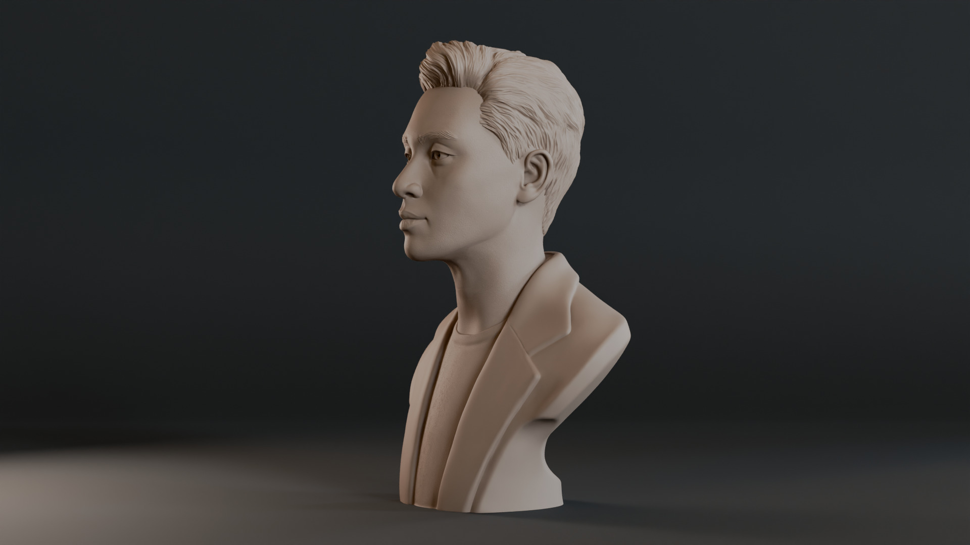 Park Seo Joon Bust Sculpture 3D print model_11