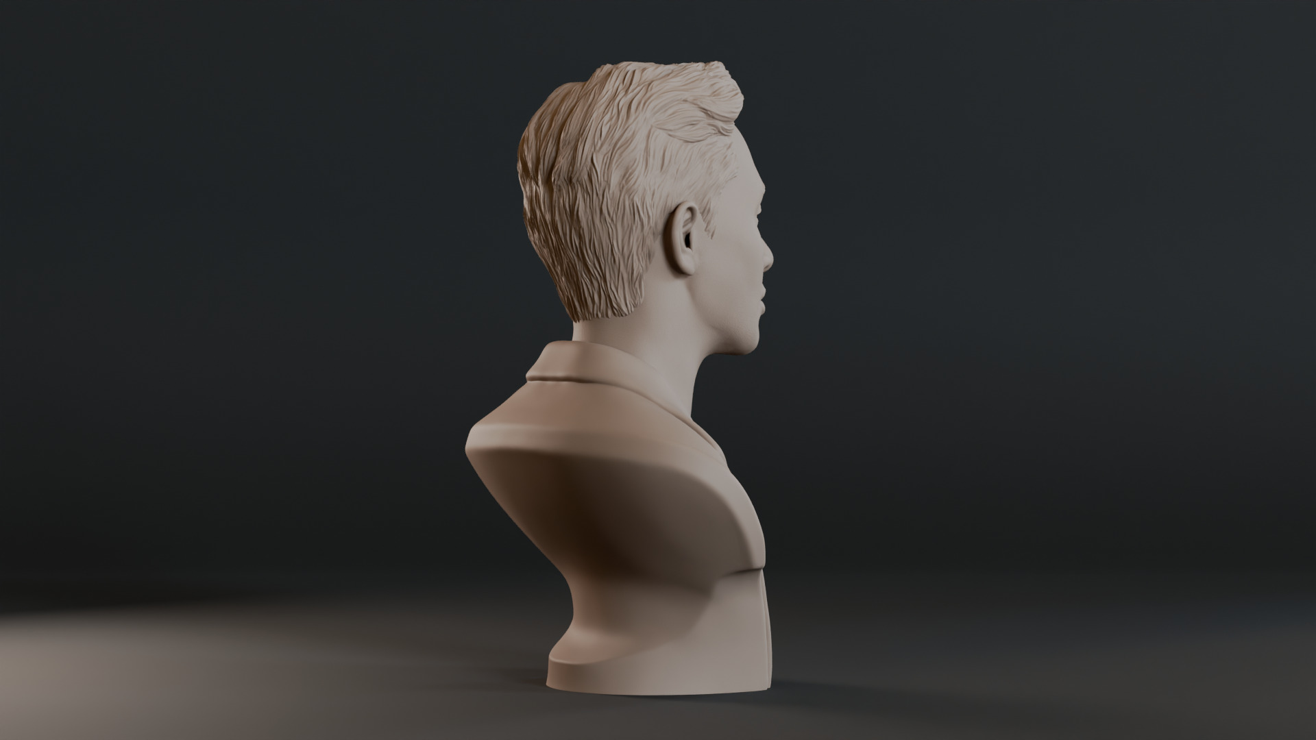 Park Seo Joon Bust Sculpture 3D print model_5