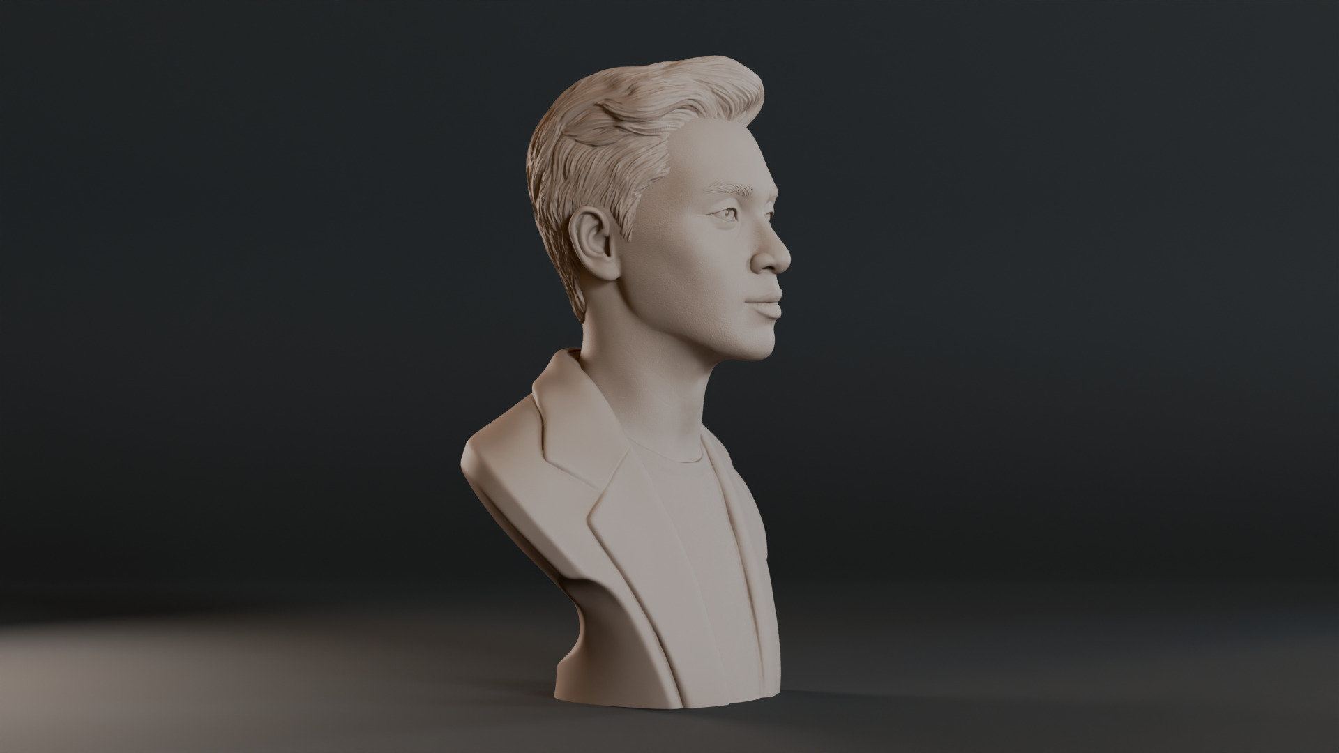 Park Seo Joon Bust Sculpture 3D print model_3