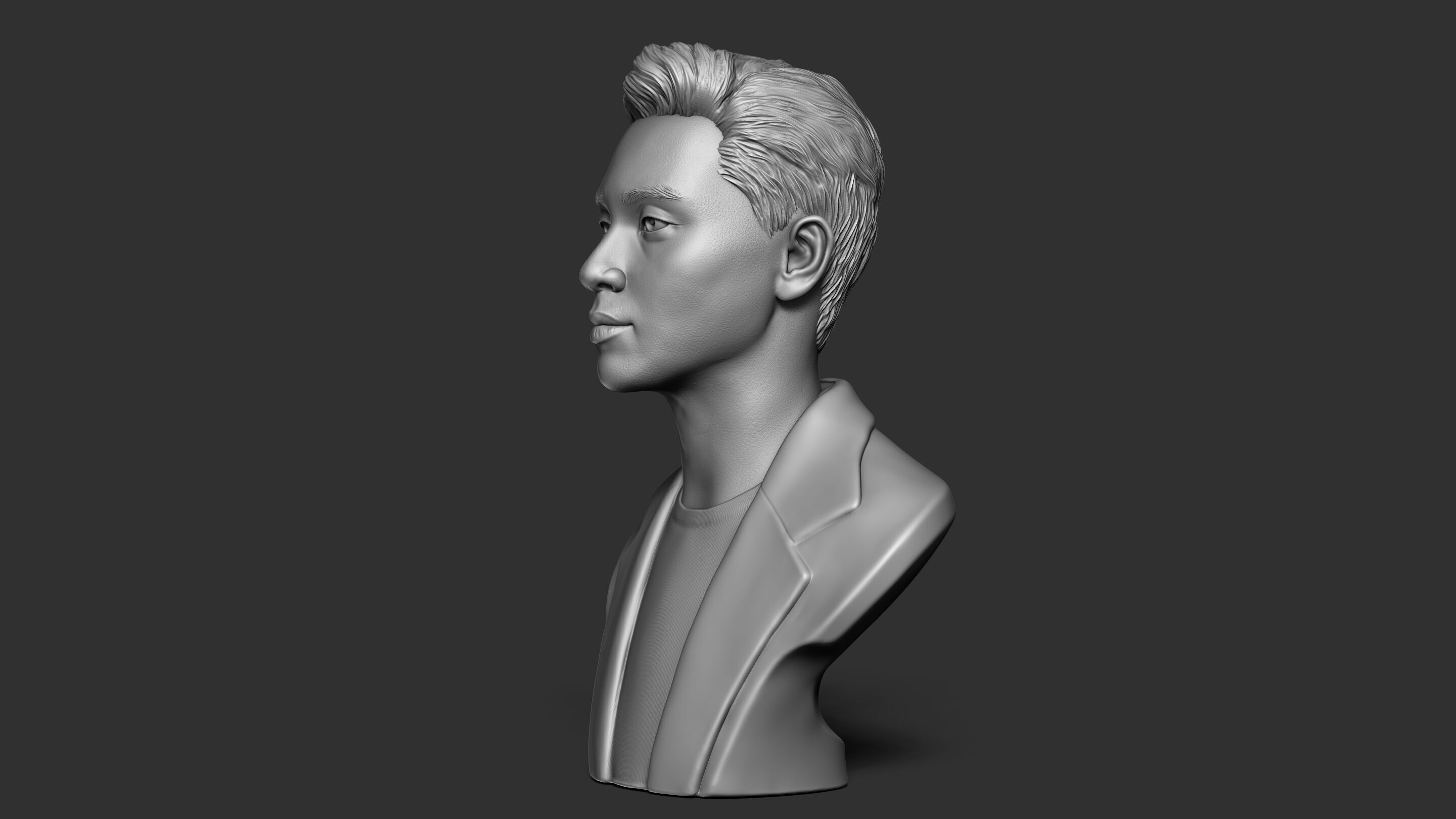 Park Seo Joon Bust Sculpture 3D print model_16