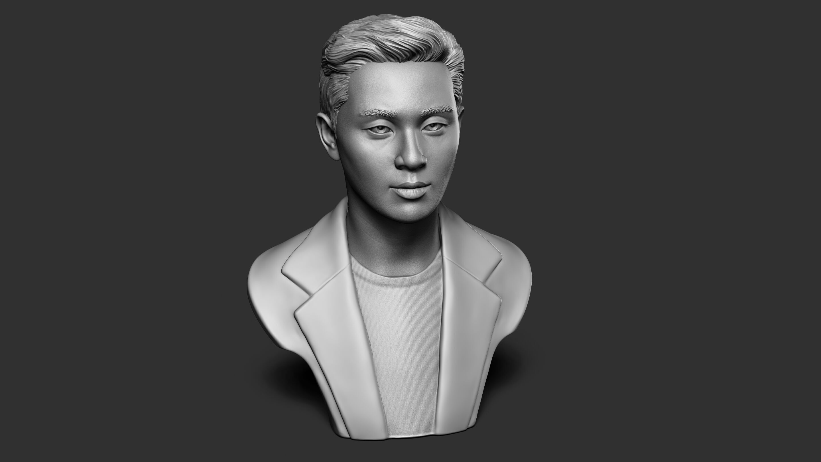 Park Seo Joon Bust Sculpture 3D print model_19