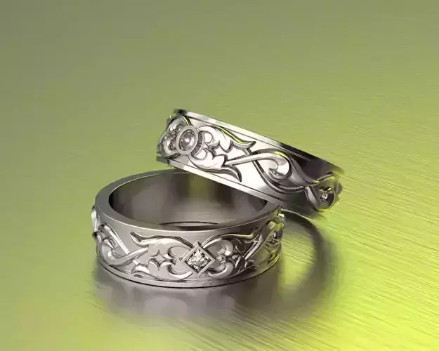 Wedding Ring 3D print model