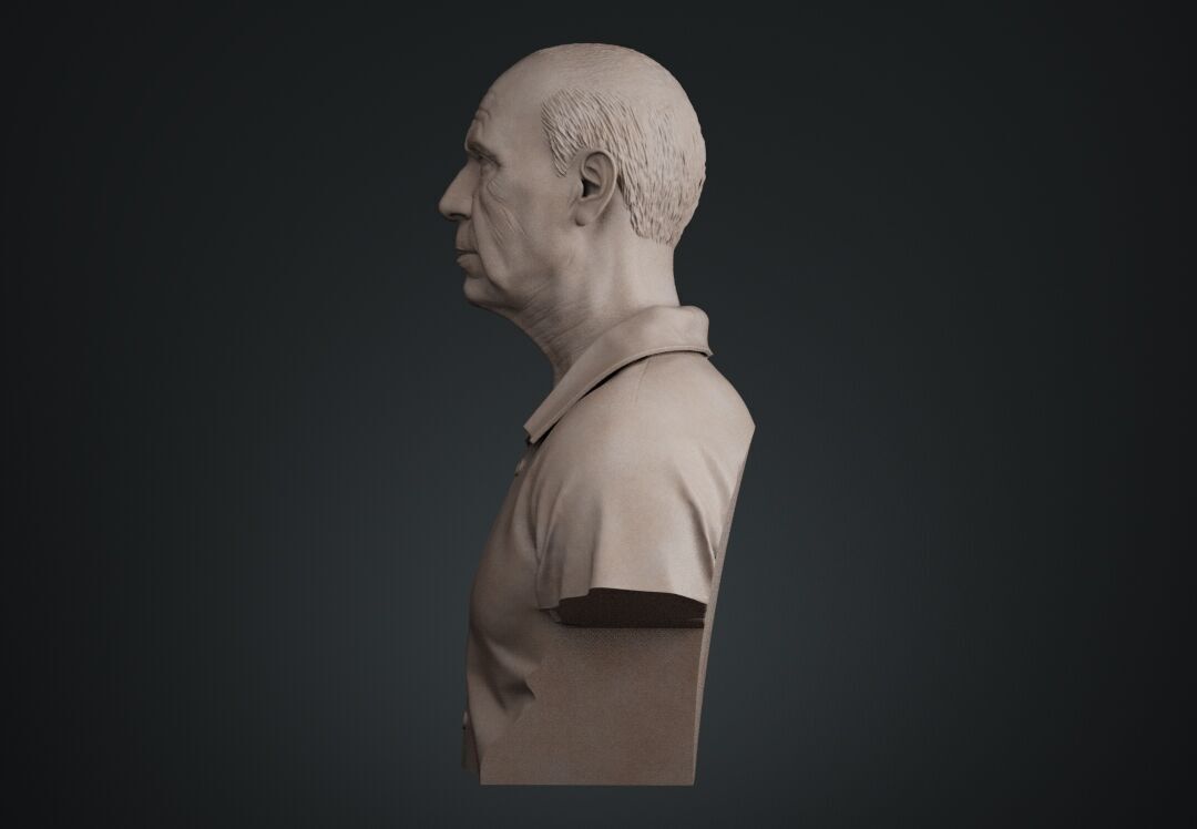 Pablo Picasso Bust Sculpture 3D print model_10
