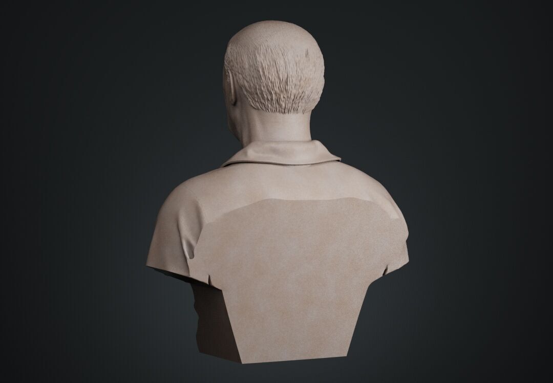 Pablo Picasso Bust Sculpture 3D print model_8