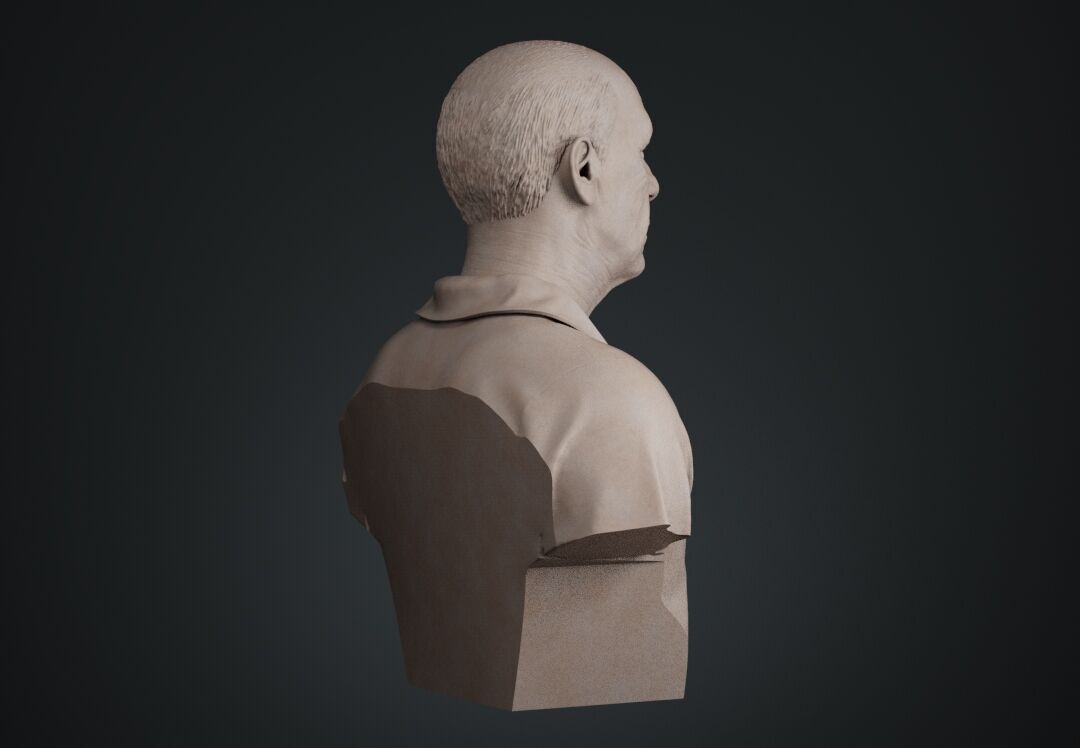 Pablo Picasso Bust Sculpture 3D print model_5