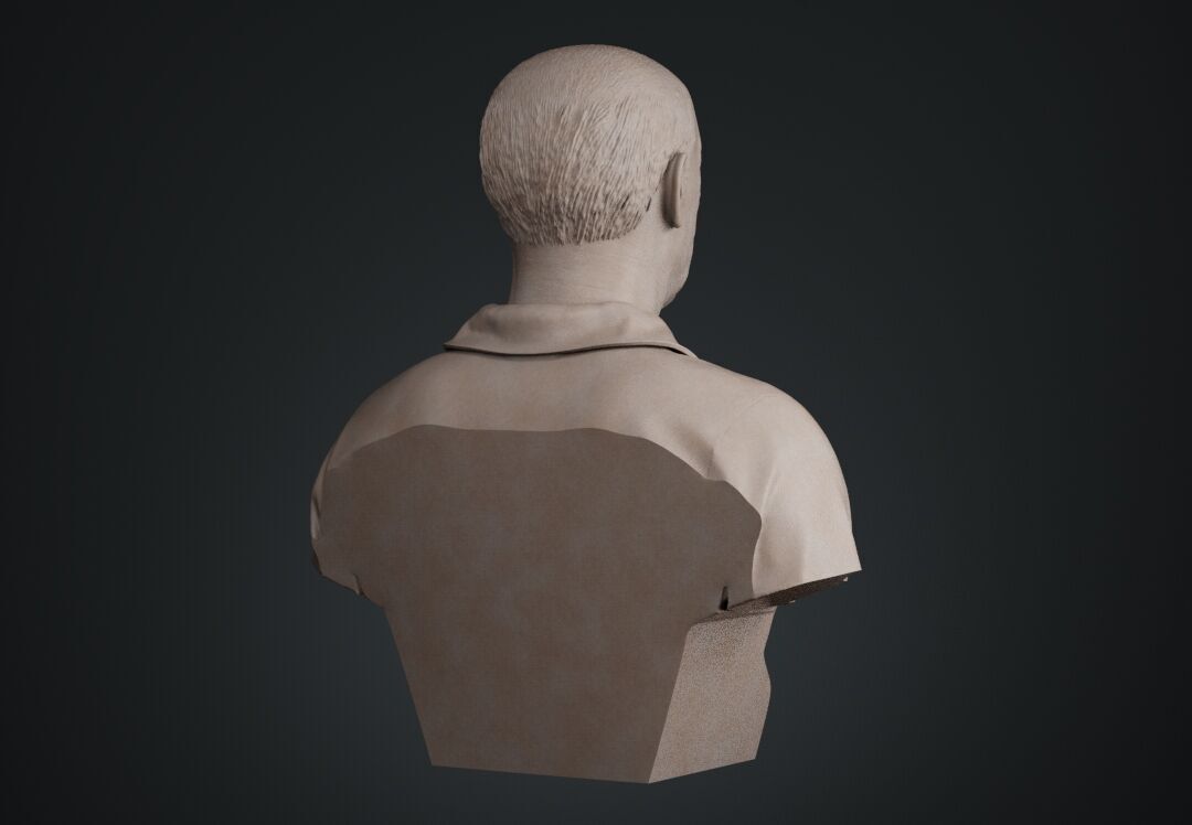 Pablo Picasso Bust Sculpture 3D print model_6