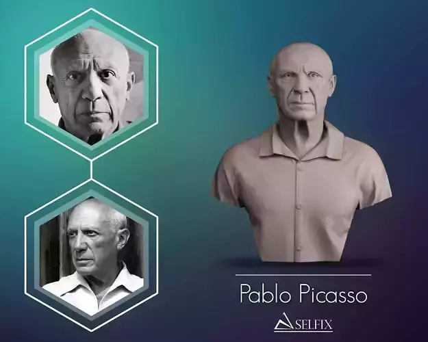 Pablo Picasso Bust Sculpture 3D print model