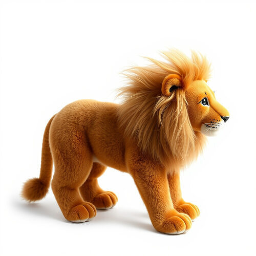 Lion Plush Toy D Model Pack Low-poly 3D model