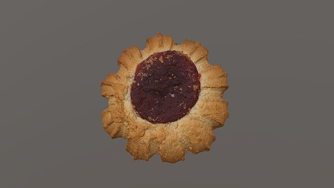 High-Resolution Cookie 3D Scan 02 3D model