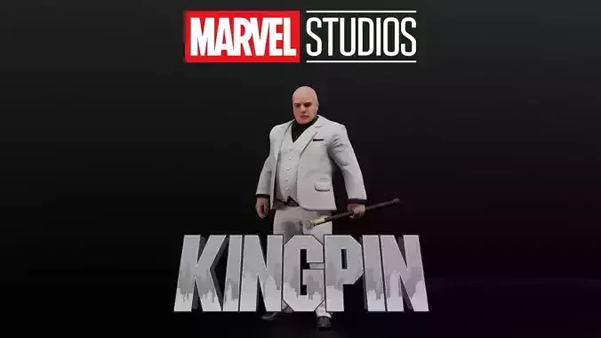 Kingpin - Wilson Fisk Low-poly 3D model
