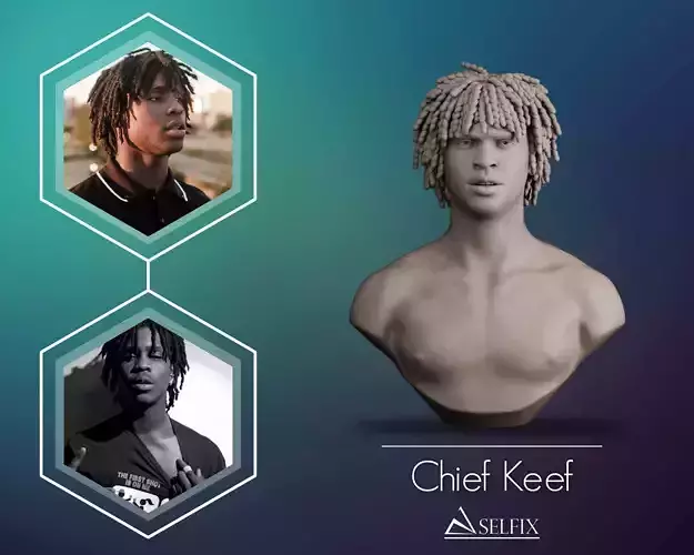 Chief Keef Bust Sculpture