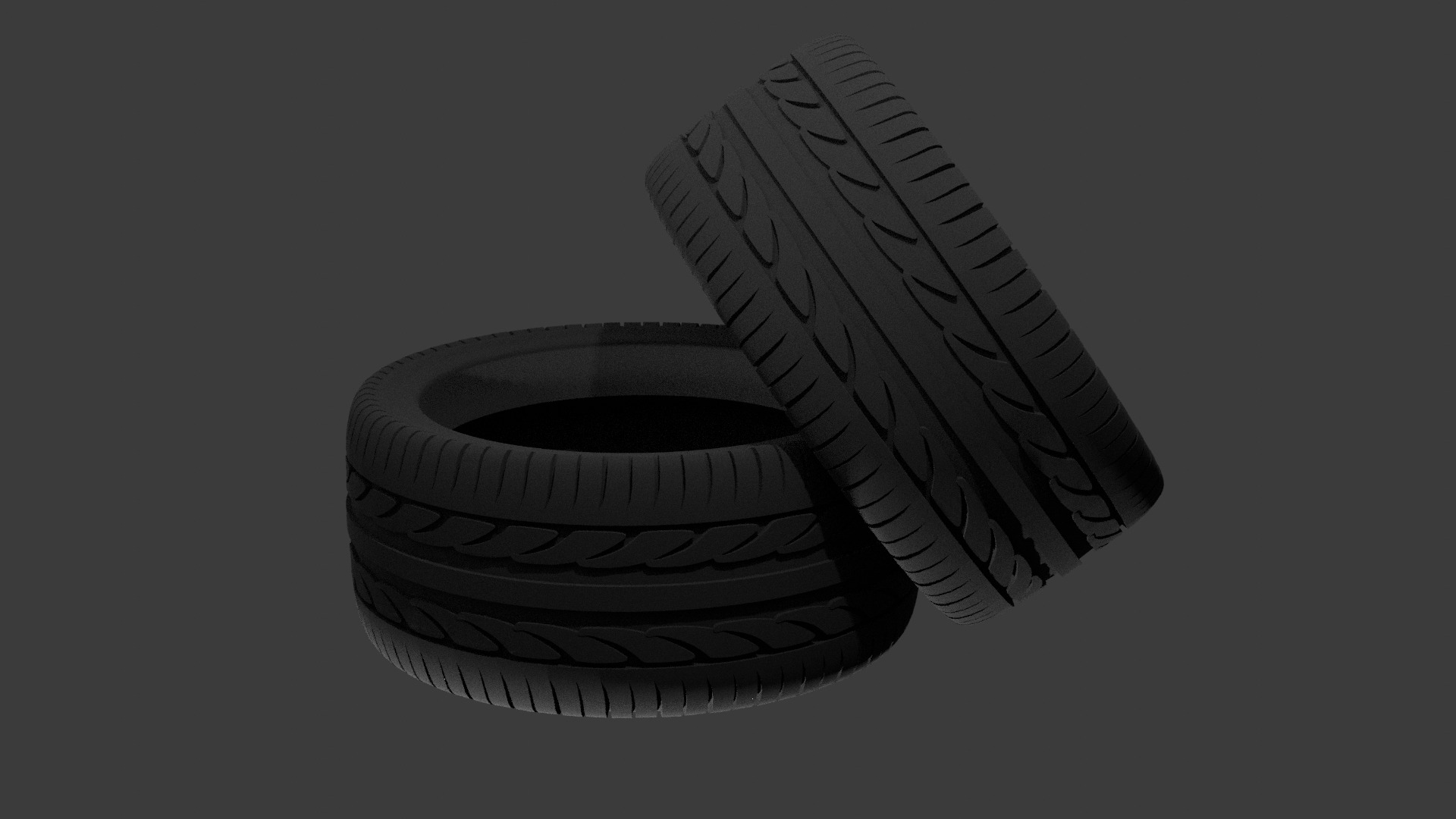 Falken Car Tire Model  Low-poly 3D model_1