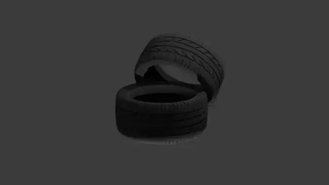 Falken Car Tire Model  Low-poly 3D model