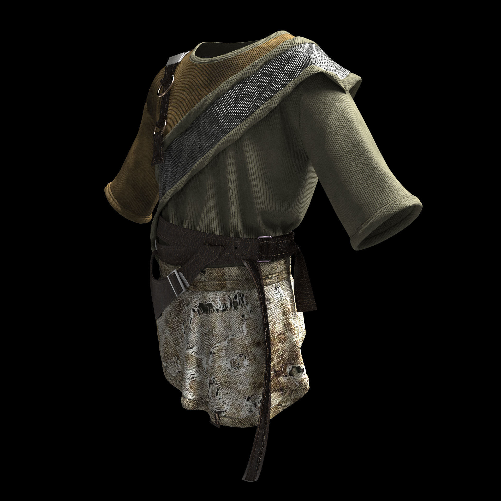 T-shirt 3D Model Collection_7