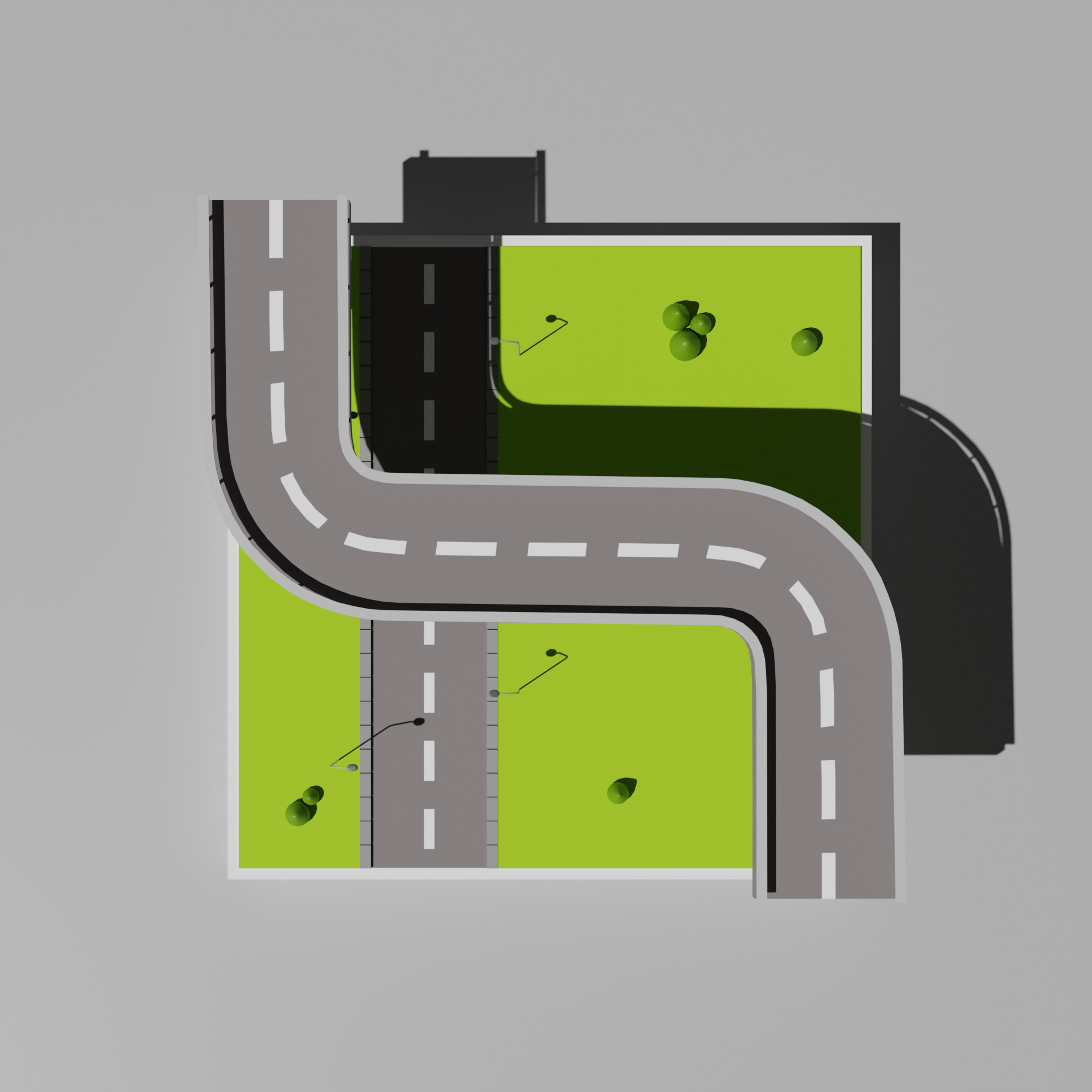 Low poly Bridge 3D model_6