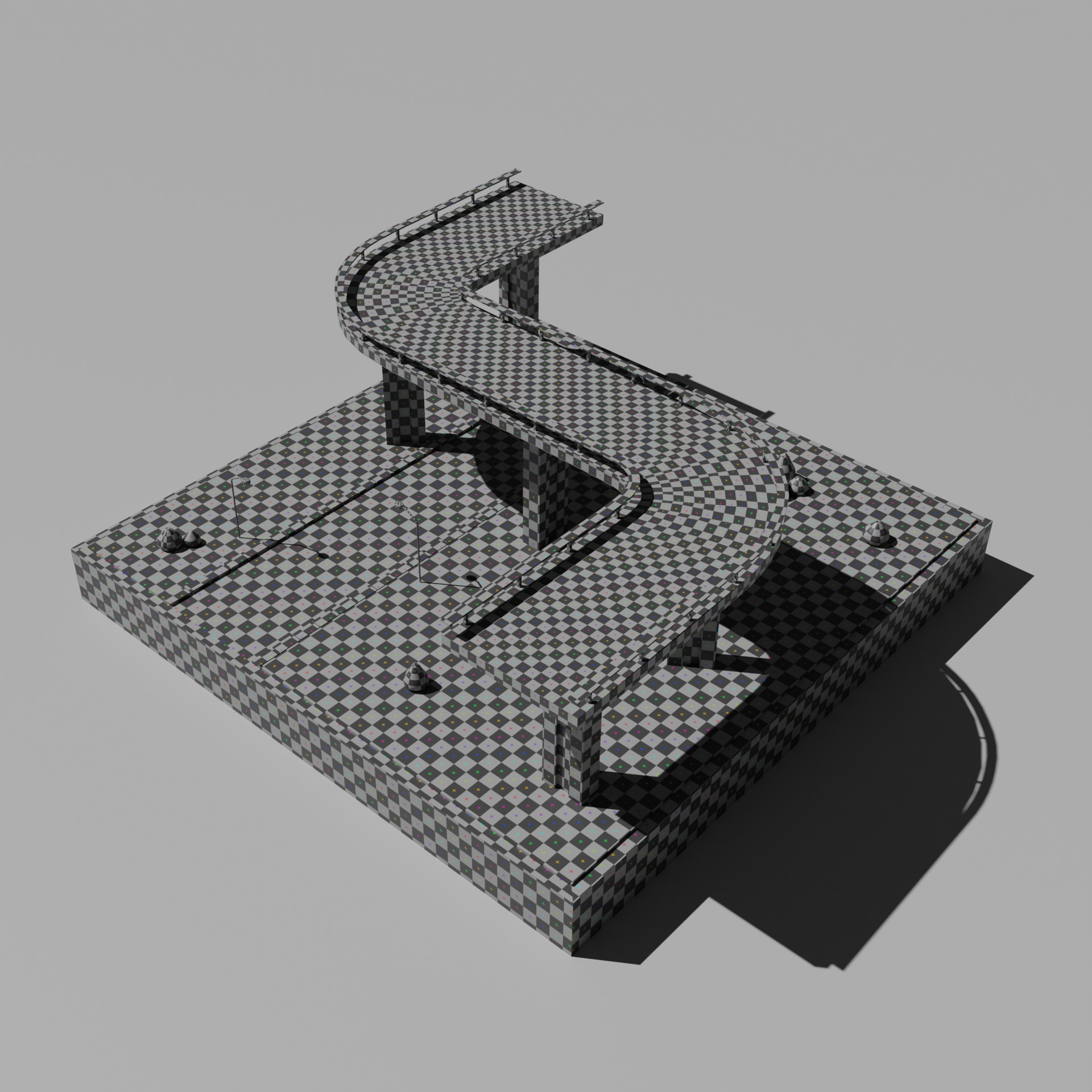 Low poly Bridge 3D model_9