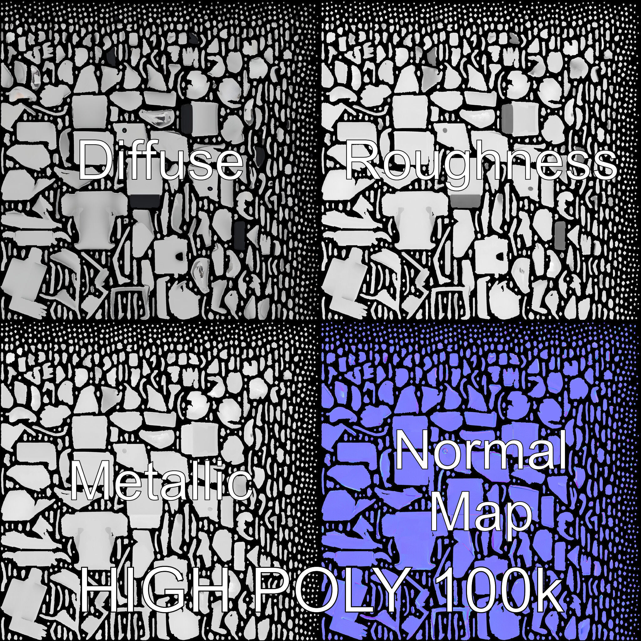 Origami Koala Model Pack for D Environments Low-poly 3D model_3