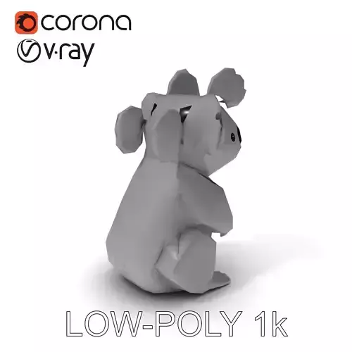 Origami Koala Model Pack for D Environments