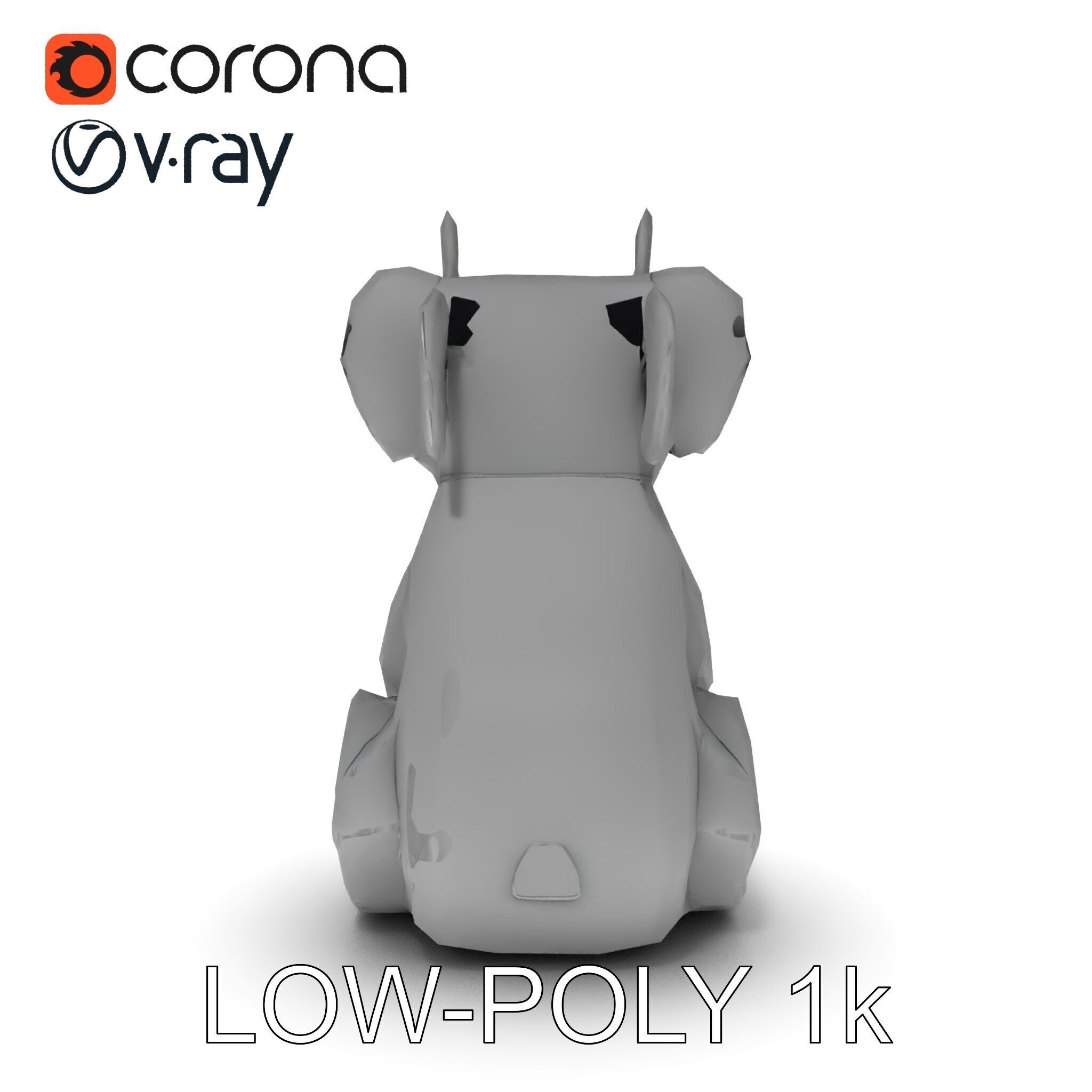 Origami Koala Model Pack for D Environments Low-poly 3D model_21