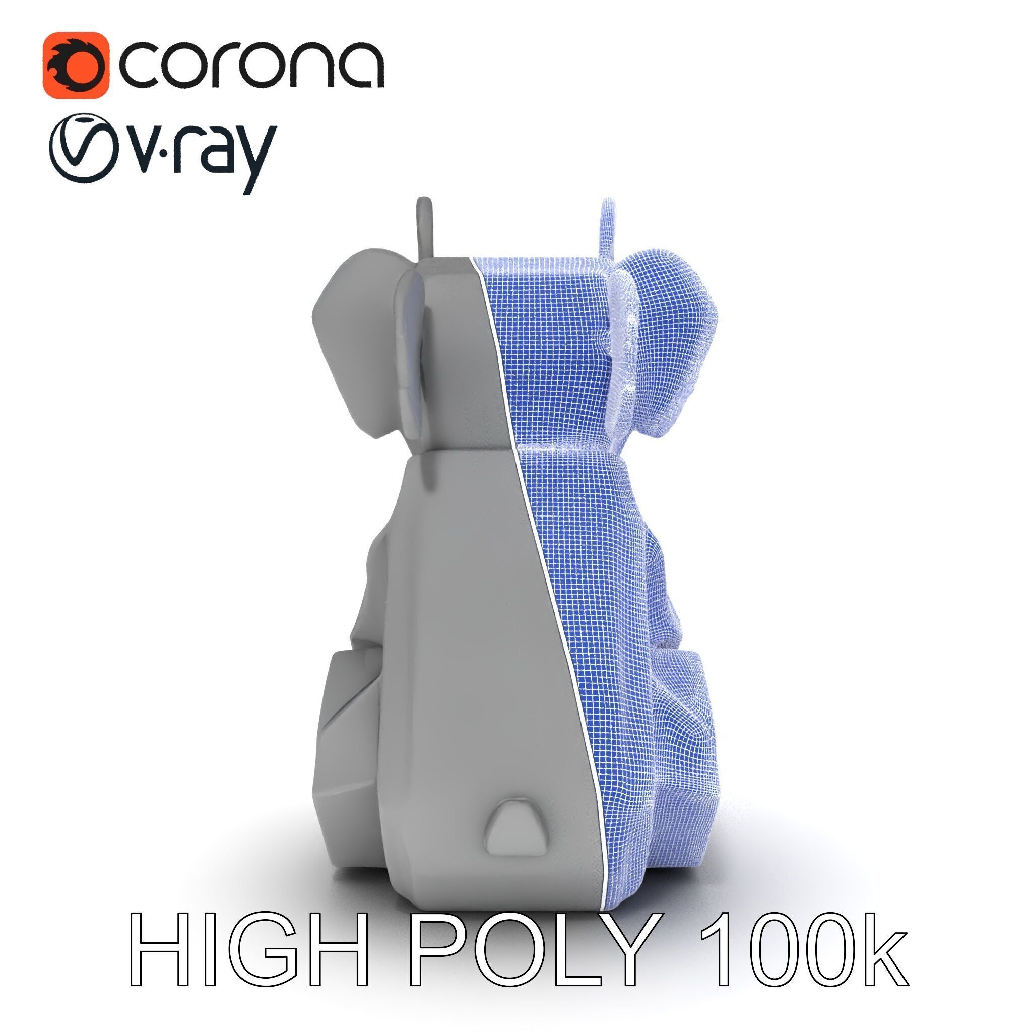Origami Koala Model Pack for D Environments Low-poly 3D model_29