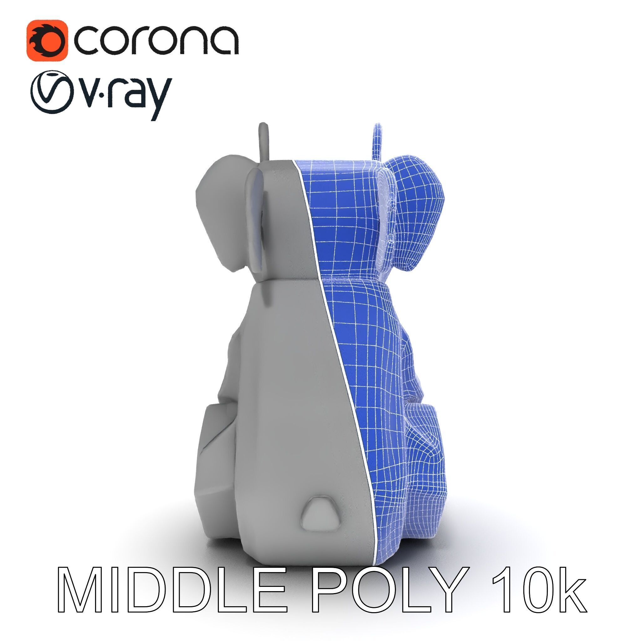 Origami Koala Model Pack for D Environments Low-poly 3D model_13