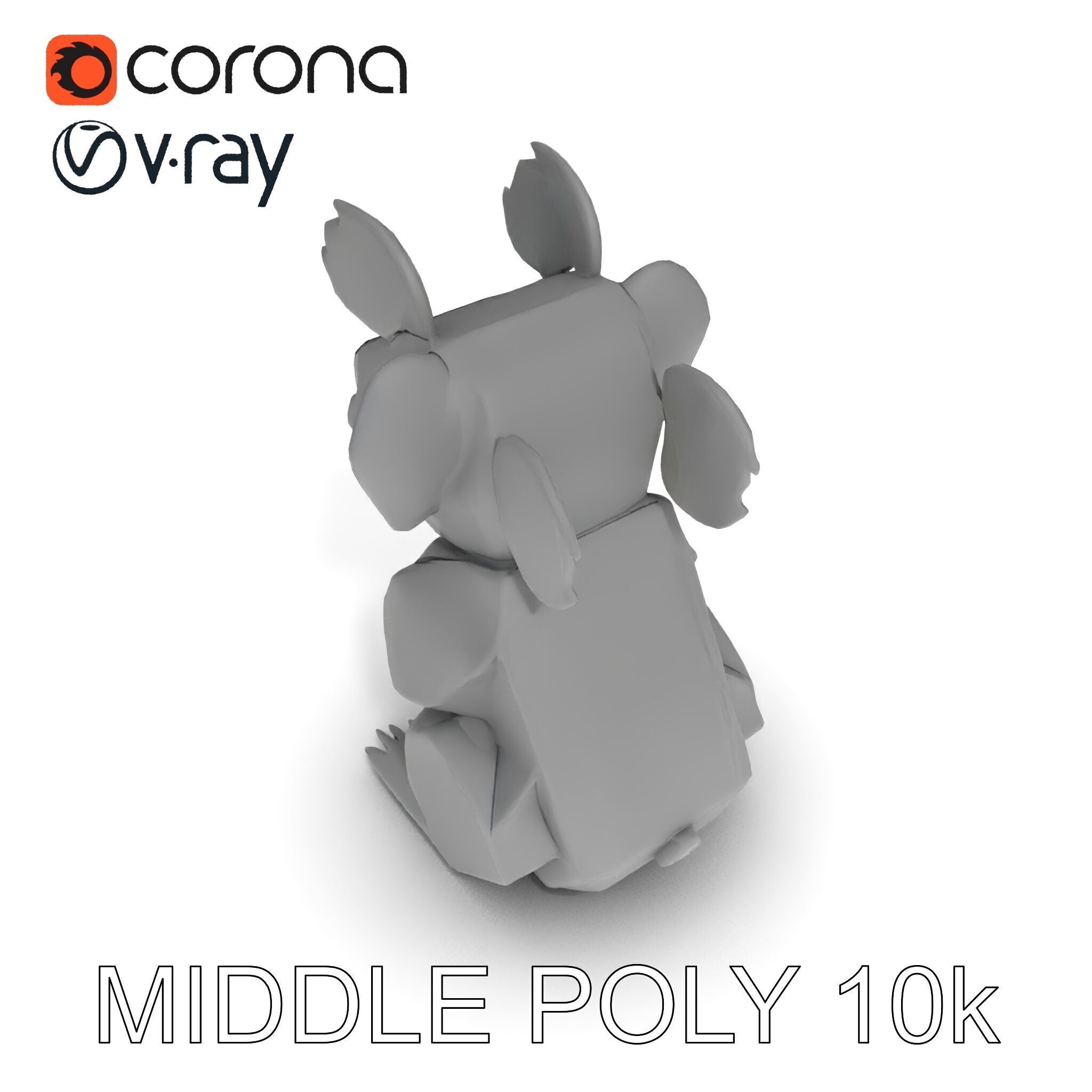 Origami Koala Model Pack for D Environments Low-poly 3D model_25