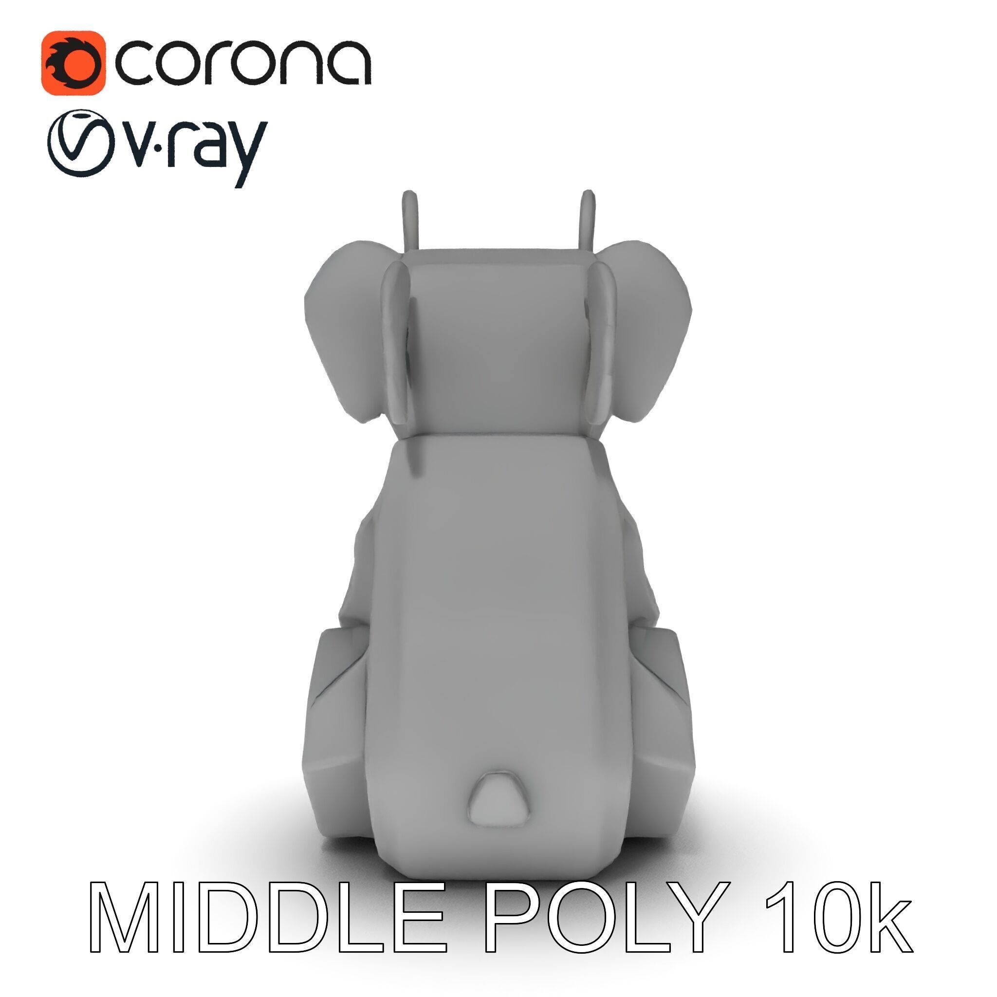 Origami Koala Model Pack for D Environments Low-poly 3D model_28
