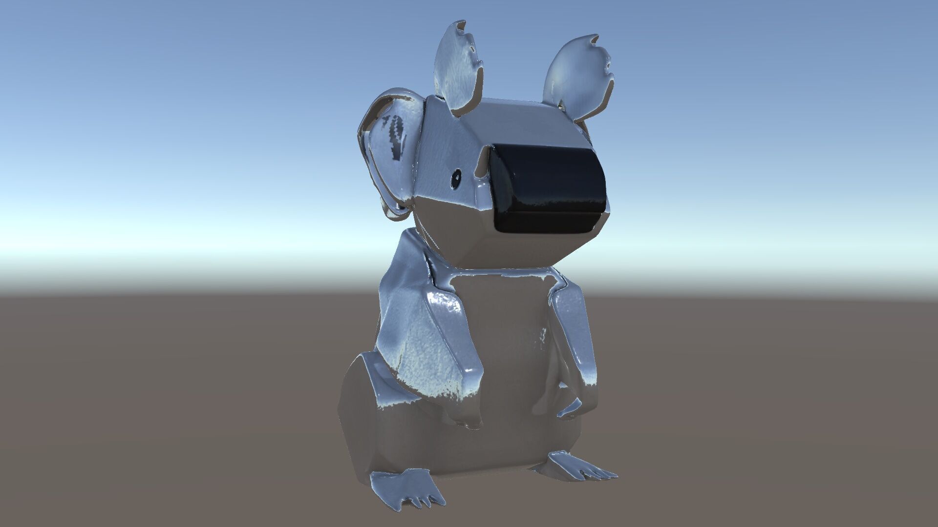 Origami Koala Model Pack for D Environments Low-poly 3D model_12