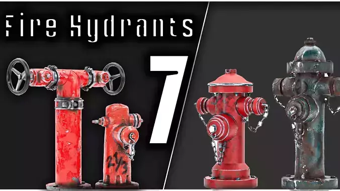 7 Fire Hydrants