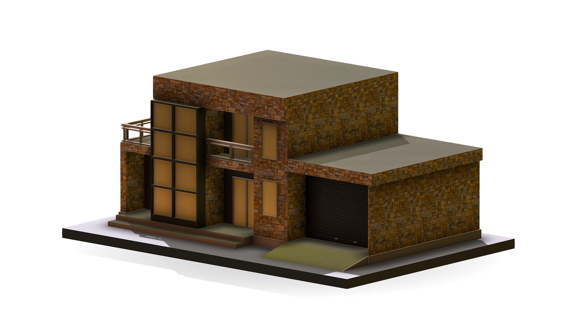 House Pack Low-poly 3D model_29