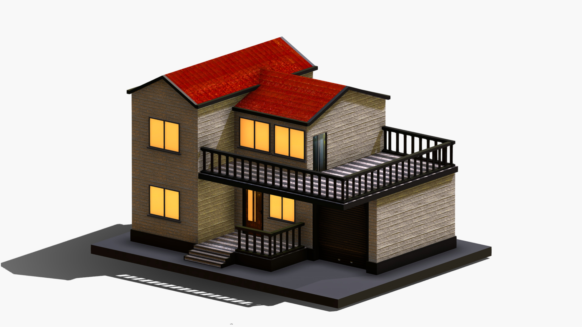 House Pack Low-poly 3D model_32