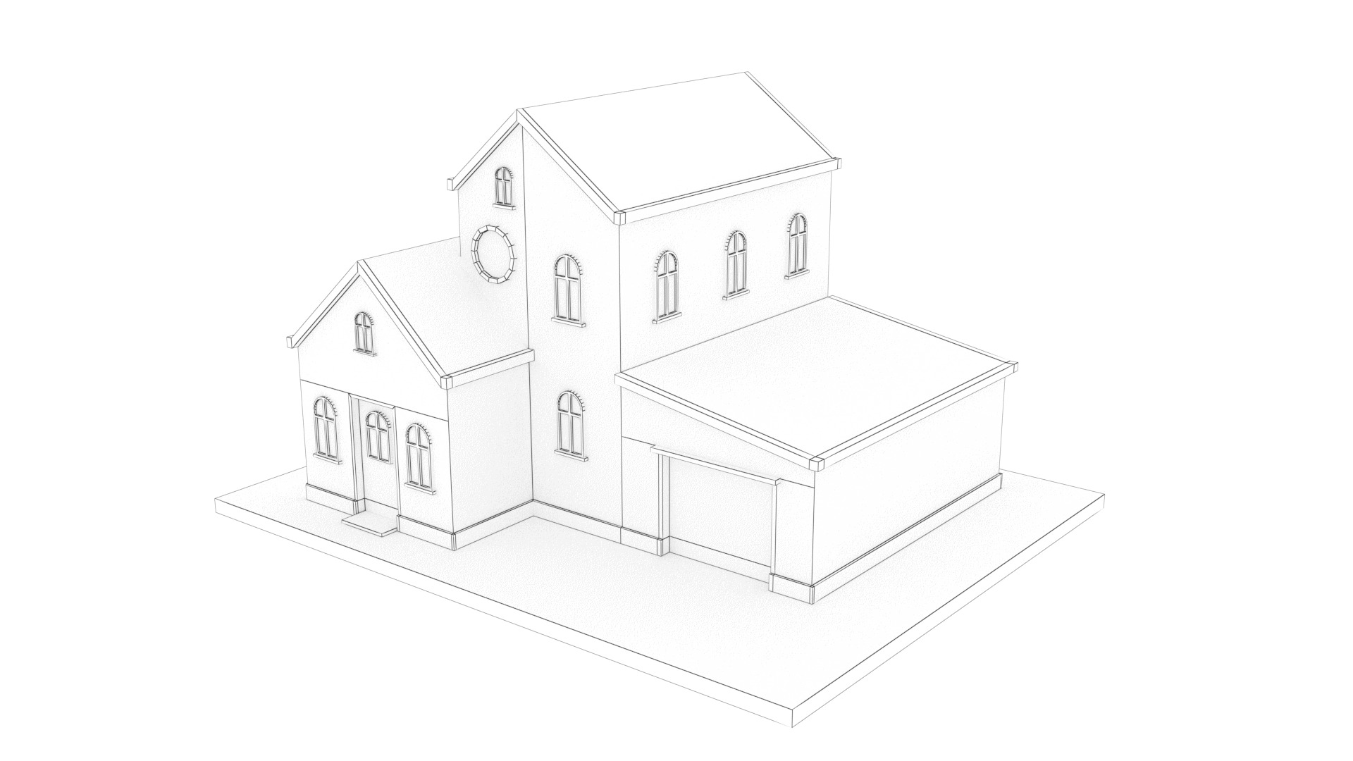 House Pack Low-poly 3D model_38