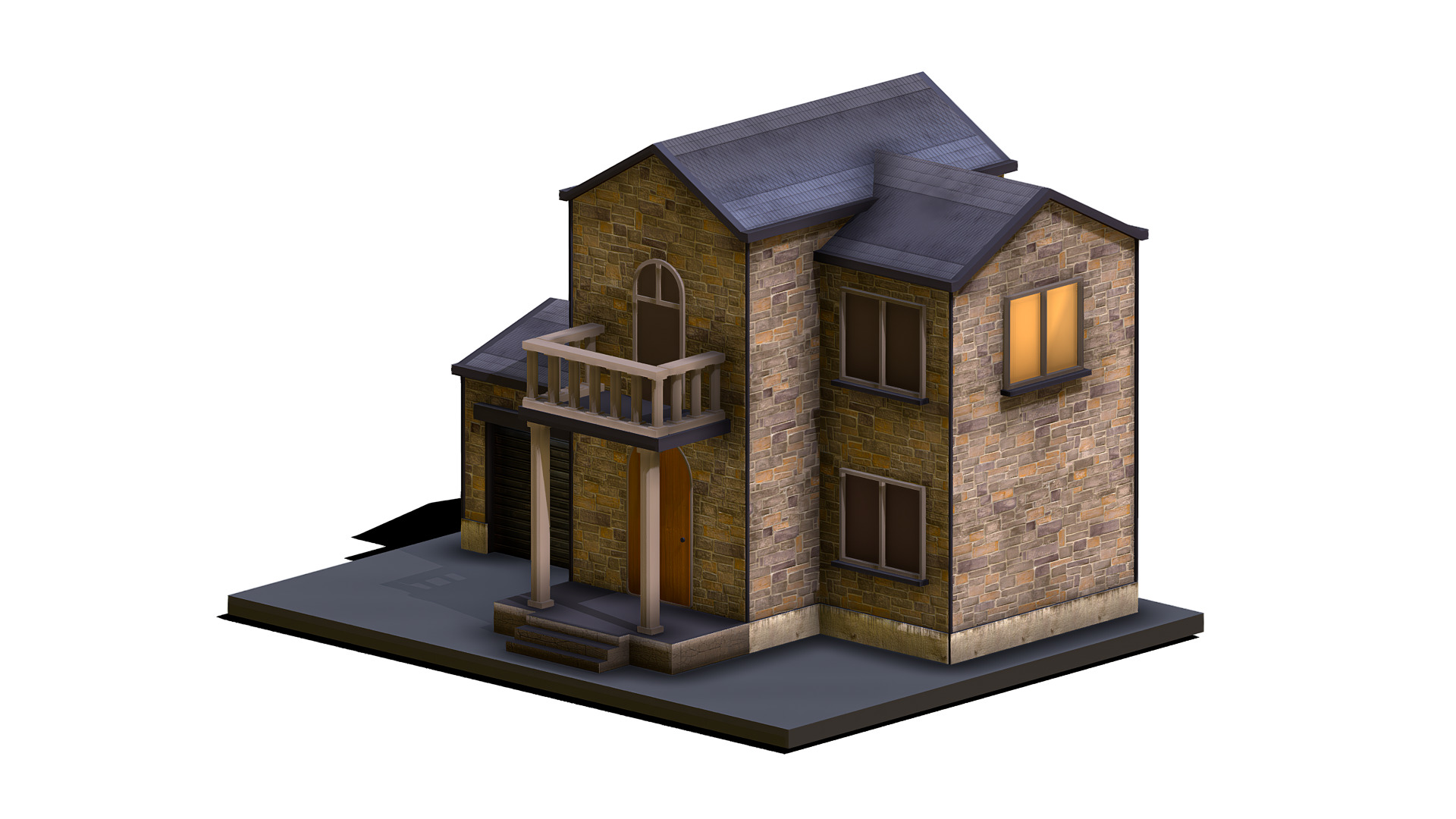 House Pack Low-poly 3D model_6