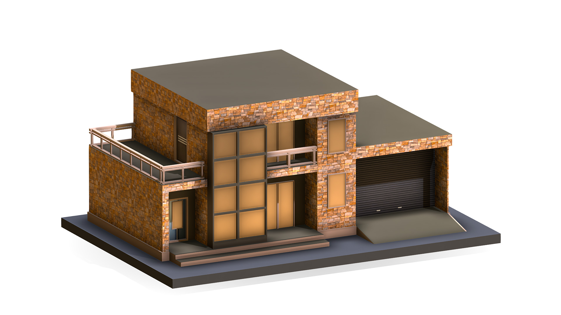 House Pack Low-poly 3D model_28